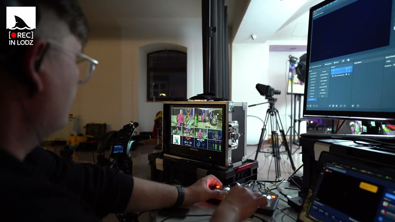 Realizacja wielokamerowa i mikser wizji na żywo podczas Light Move Festival
